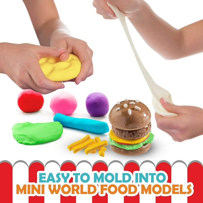 Original Stationery Mini World Food Air Dry Clay Kit with Modeling