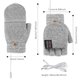 thumbnail image 2 of Cálido invierno calentador USB guantes eléctricos calentados temperatura ajustable pantalla táctil, 2 of 7