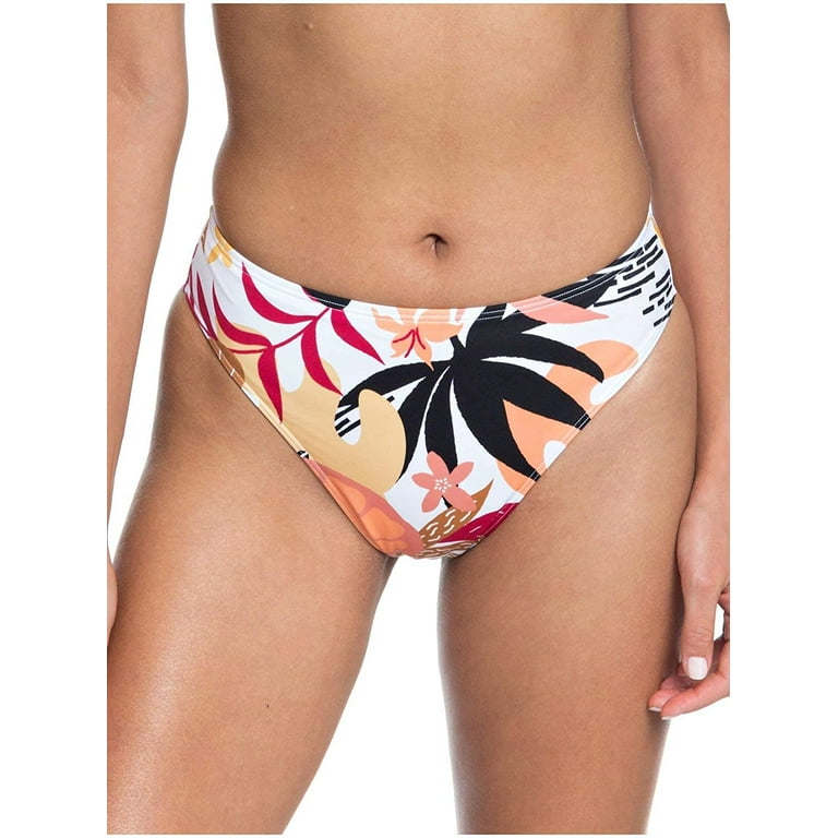 kort Metal linje igen Roxy BRIGHT WHITE NIRANTARA Pop Surf High Leg Bikini Swim Bottom, US Medium  - Walmart.com