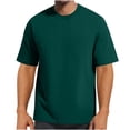 thumbnail image 2 of Summer Shirts for Men Short Sleeve Crew Neck Solid Color T-Shirt S-4XL Men’s clothes, 2 of 4
