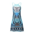 thumbnail image 4 of asddcavvf Robes pour Femmes Printemps Été Sans Manches Décontractées avec Imprimé Ethnique et Maille, 4 of 5