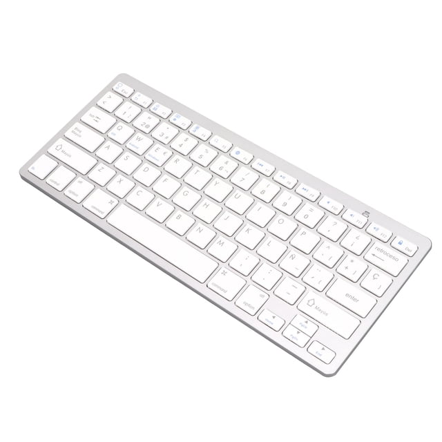 Teclado inalámbrico ultraligero, ergonómico y compacto para iOS, Android, Windows y sistemas operativos