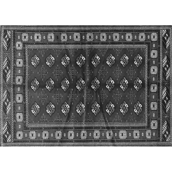 Ahgly Company Indoor Rectangle Persian Gray Traditional Area Rugs, 6' x 9'