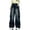 Z1-Black-Frostluinai summer jeans denim pants, variant on Girls' Straight Wide Leg Jeans Distressed Retro Wash Pull on Denim Pants Baggy Cargo Streetwear Jeans with Pocket 4-15 Years