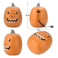 thumbnail image 4 of 13inch Halloween Pumpkin Lantern with Pre-lit LED Bulbs for Garden, Patio, Front Door Decoration - Scary Face, 4 of 6