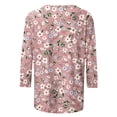 thumbnail image 5 of Blouse Mode Femme Manches 3/4 Col Rond Imprimé Ample, 5 of 5