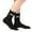Black, variant on Bibifish Womens Socks Solid Color Socks Cute Ruffled Cuff Socks With Lace Bow Design Soft Stretchy Daily Wear Socks For Ladies And Girls