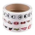 thumbnail image 4 of 5 Rolls Novelty Sticker Eye Beard Nose Self Adhesive Sticker for DIY Crafts, 4 of 10