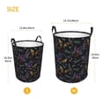 thumbnail image 5 of Daiia Lavender Flowers Round Laundry Basket with Handles Thickened Waterproof Circular hamper,Dirty Clothes Storage Basket for Bedroom,Bathroom,College Dorm-Small, 5 of 8