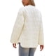 thumbnail image 3 of CHAQUETA PUFFER ELEGANTE INSPIRE CHIC PARA MUJERES, DE MANGA LARGA, CON BOTONES A PRESIÓN, CHAQUETAS DE PLUMÓN, L BLANCA, 3 of 6