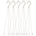 thumbnail image 1 of White Plastic Hook For Pot 5Pcs 14.96X2.36X0.39In For Balcony And Terrace, 1 of 5