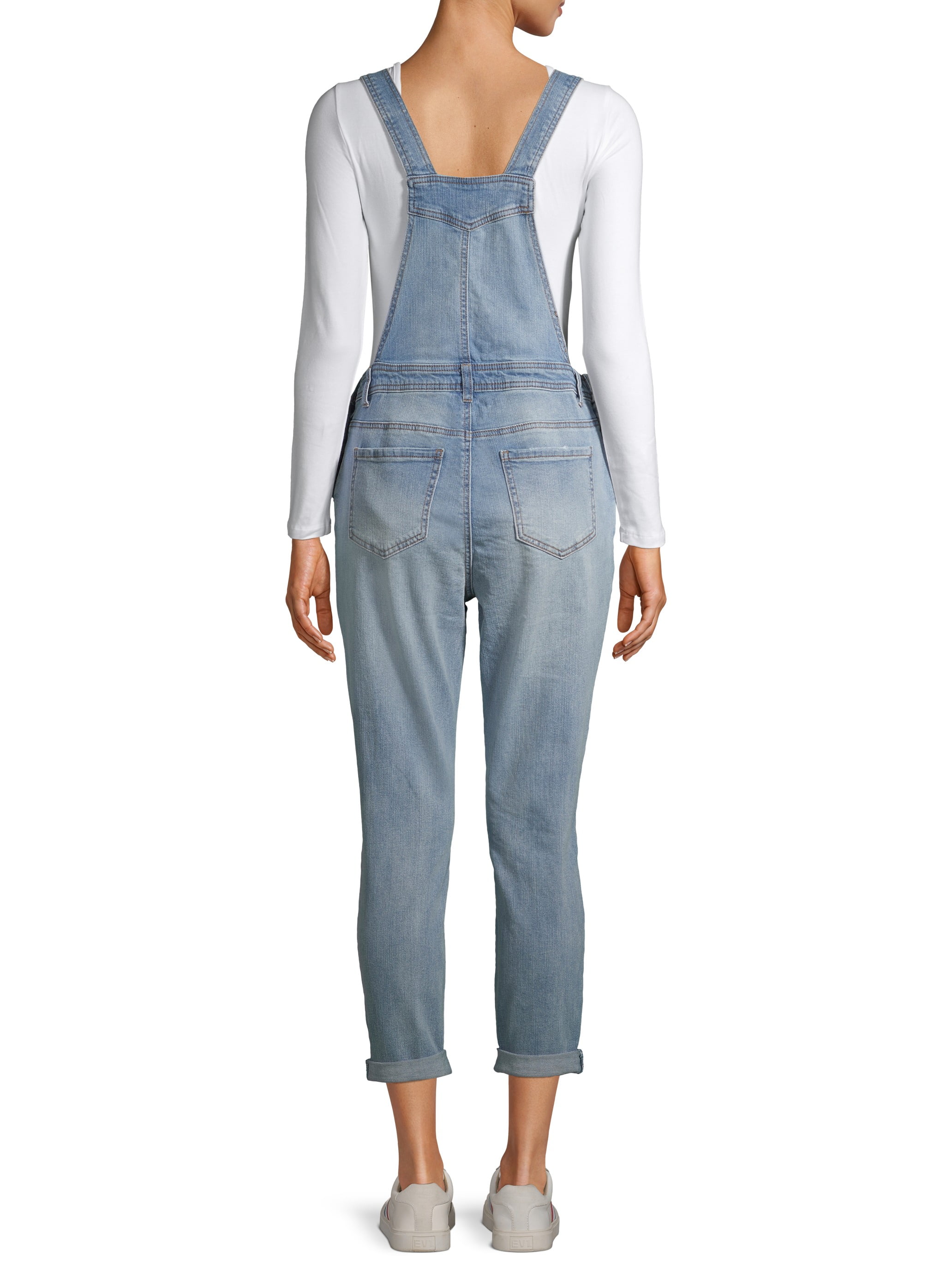 No Boundaries Juniors Destructed Overalls Walmart