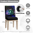 thumbnail image 5 of COEQINE Dining Room Chair Slipcovers Set of 1, Stretchable Universal Fit Chair Protector Polyester Spandex Machine Washable Covers for Dining Room, Hotel, Ceremony, Mushroom Galaxy, 5 of 7