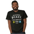 thumbnail image 4 of Inaugural Pixel Puzzle Champion 1980 Men's Graphic T Shirt Tees Brisco Brands S, 4 of 4