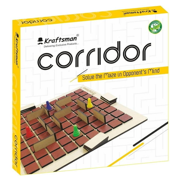 Kraftsman Jeu de Société Corridor / Jeu de Société pour 2-4 Joueurs pour Tous les Âges