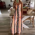 thumbnail image 1 of Ovzne Robes d'Été pour Femmes Robe pour Femme Robes d'Été pour Femmes Imprimé Sans Manches Col Rond Robe Décontractée Longues Robe Grande Taille Imprimée Liquidation, 1 of 3