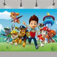 thumbnail image 1 of PAW Patrol Birthday Party Backdrop | Photo Banner | Birthday Theme Decoration (Color-1,W:59" L:83"), 1 of 4