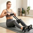 thumbnail image 2 of Gytml Dual Tube Foot Pedal Resistance Band With Door Anchor, Multifunctional Exercise Tubes With Handles, Home Gym Equipment For Leg, Arm, Core Training, Yoga & Fitness(Black-2-Tube), 2 of 3