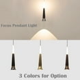 thumbnail image 2 of Kiven J-Type LED Track Lighting, 1-Light Modern Dimmable Juno Track Pendant Light, J Track Lighting Pendants Adjustable Length, 2 of 7
