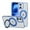 Blue, variant on Allytechgroup Clear Magnetic Case for Apple iPhone 16, iPhone 16 Case for Women Men, Compatible with Magsafe & Car Mount Ring Holder Kickstand Drop Proof Anti-Yellowing Cover, Gray