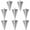 3oz-8pcs, variant on Pyramid Sinkers Fishing Weights Assortment 1oz-4oz, Surf Casting Sinkers for Saltwater Beach Fishing, Triangle Lead Weights Anti Roll Strong Hold