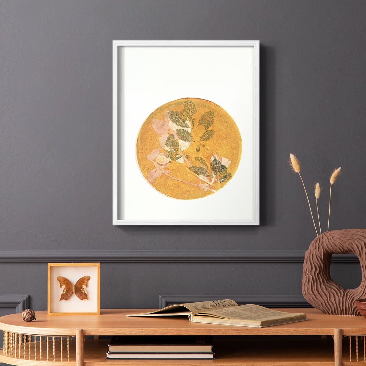 Summer Peach in Paper Solid Wood 8 x 10 Framed Print
