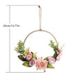 thumbnail image 2 of Yonrjhukm Artificial Rose Wreath, Faux Floral Door and Wall Decoration, Ideal for Home, Living Room, Bedroom, Wedding, and Special Occasions, Great Gift Idea, 2 of 7
