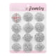 thumbnail image 4 of 12 Pieces Mixed Rhinestones Brooch Pins Handmade for Party Dressing Fashion ,Made of Alloy Materials, Inlaid Artificial Gems Elegant DIY Plata Fernando Pin de broche de perlas, 4 of 8