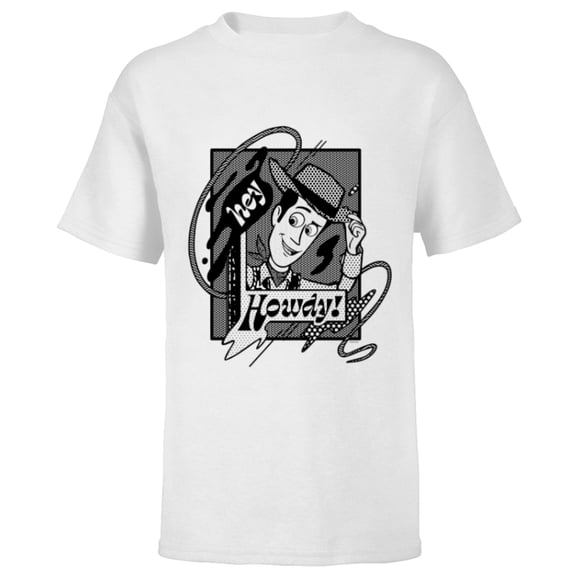 Disney and Pixar’s Toy Story Woody Hey Howdy! - Short Sleeve T-Shirt for Kids - Customized-White