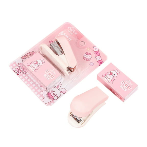 Cartoon Stapler Mini Small Set Cute Student Stationery Function Stapler