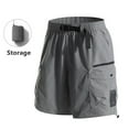 thumbnail image 2 of SwiftWear Men's Solid Color Elastic Waist Casual Shorts with Pockets - Breathable Loose Fit Summer Short Pants, 2 of 7