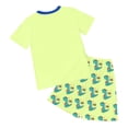 thumbnail image 5 of Leey-World Toddler Baby Boy Summer Clothes Solid Color Waffle Short Sleeve T-shirt Shorts Set Infant Summer Outfit 2pcs Boys Outfit Sets 10-12 Years Summer(Light Green,2-3 Years), 5 of 5