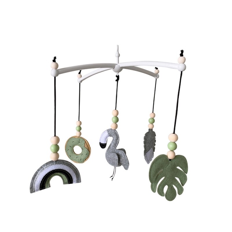 FANTADOOL Baby Mobile Crib Holder Rotate Bracket DIY Baby Bed Bell Hanging Toys Baby Rattle Toys