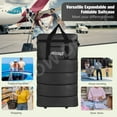 thumbnail image 6 of WOOW DEPOT 34in Expandable Suitcase Bag 3 Layer Foldable Rolling Luggage Wheeled Handbag Large for Home Storage Travel Business Moving, 6 of 9