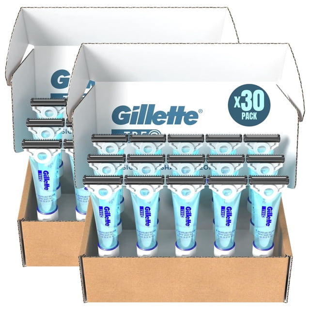 Gillette TREO rastrillos desechables de 30 piezas con gel integrado