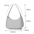 thumbnail image 3 of CYHTWSDJ Bolsos de hombro para mujer, lindo bolso de mano Hobo Mini bolso de mano con cierre de cremallera, 3 of 5