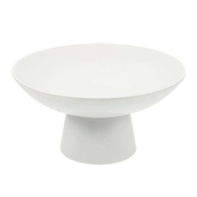 Tazón de frutas de pie Pedestal Tazón Cerámico Bowl Bowl Contenedor de frutas para el almuerzo Bandeja de frutas