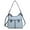 Light Blue Denim, variant on Harper Vegan Color Block Leather Women Shoulder Bag by Mia K - Navy Light Blue