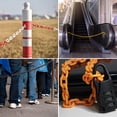 thumbnail image 6 of Uxcell Plastic Barriers Chain, 10Ft Length Gray Plastic Waterproof Safety Chain Link with S-Shaped Buckle Caution Barriers Link, 6 of 7