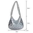 thumbnail image 3 of Autumn Winter Commute Bag Lattice Pattern Quilted Underarm Bags Fashion for Work, 3 of 10