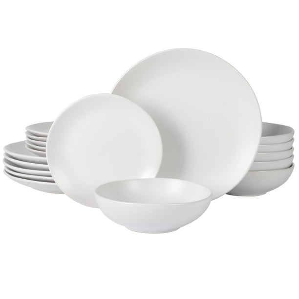 Juego de vajilla Gibson Home Bethel Ceramic Gres, 18 piezas