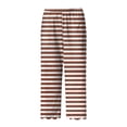 thumbnail image 5 of YDLCAFD Womens Solid Color Pocket Straight Tube Loose Stretch Pants Color Contrast Pants, 5 of 5