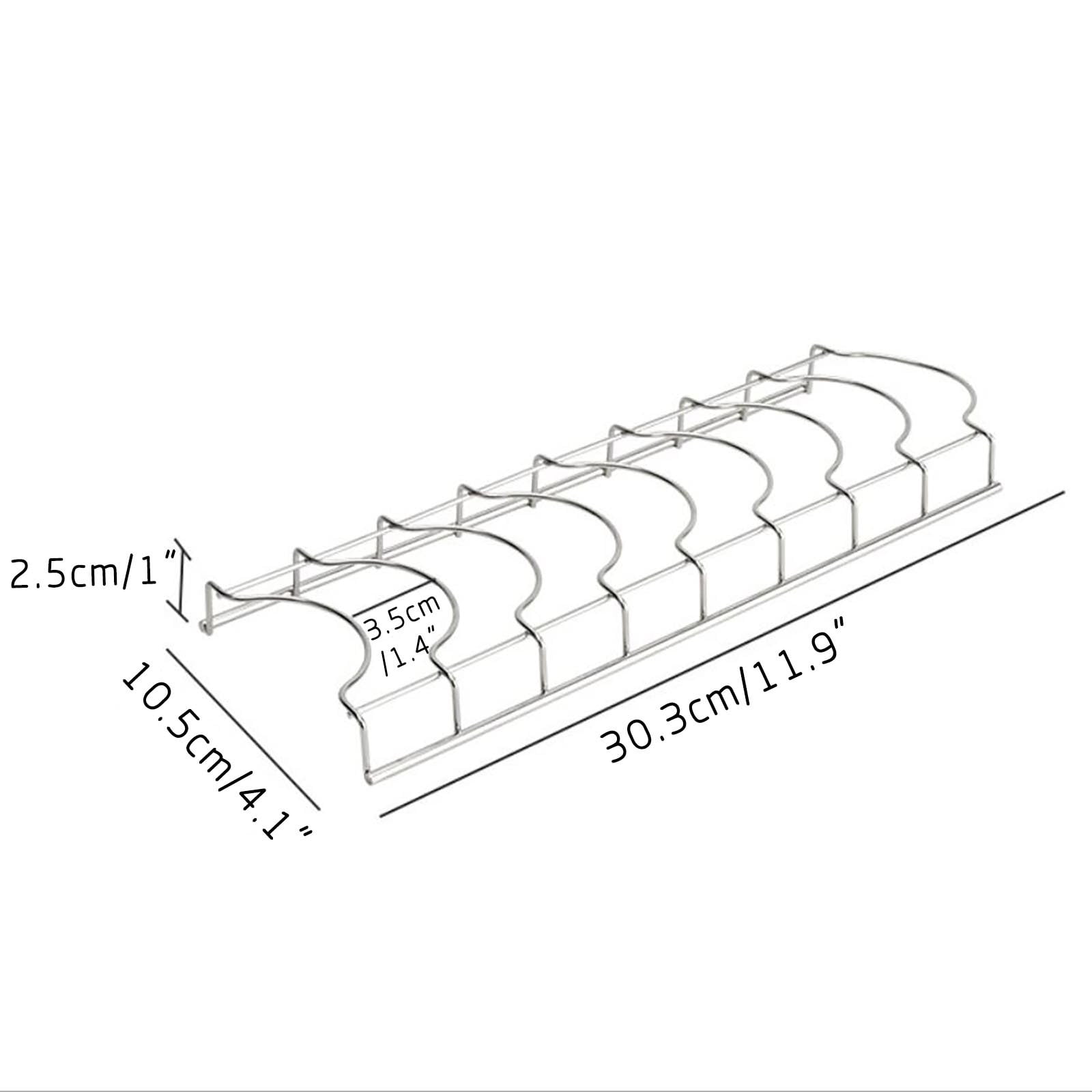 5 Packs Stainless Steel Dish Rack Organizer for Kitchen Counter Cabinet Storage Space Saving Drying Rack Holder for Bowls Plates Utensils