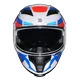 thumbnail image 4 of Casco de motocicleta de cara completa con doble visera, certificado DOT, para hombre, clásico, retro, deportivo, para carreras de motos, 4 of 5
