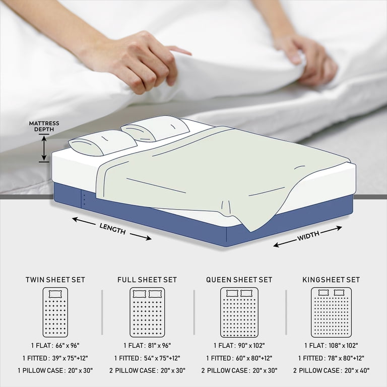 Color Sense Cotton Rich Jersey Full 4-Piece Sheet Set photo 4