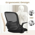 thumbnail image 6 of CONCETTA Ergonomic Office Chair with Flip-up Armrests, Lumbar Support, Mid-Back, Black, 6 of 8