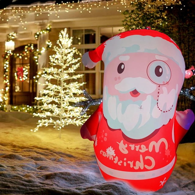 Luminoso Inflable Papá Noel Creativo Navidad Inflable Decoraciones Para Interior O Exterior Minnieouse HA041682-01