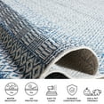 thumbnail image 6 of SAFAVIEH Courtyard Evander Geometric Indoor/Outdoor Area Rug, Blue/Navy, 5'3" x 7'7", 6 of 11