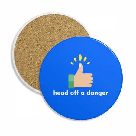 

Danger Conquer Likenum Good Coaster Cup Mug Tabletop Protection Absorbent Stone