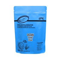 Air Jungles Shoe Odor Eliminator Balls, Ocean Scent, Freshener for Sneakers, Basketball & Sport Shoes, Foot Odor Remover for Shoes, Locker, Drawer & Gym Bags, 6 Count Per Pack, Long-Lasting Freshness